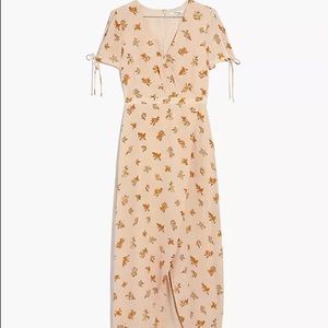 Madewell Silk Wrap Maxi Dress in Field Bouquet